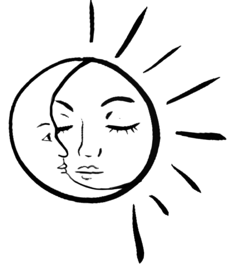 Symbole GAIA : un soleil et une lune entrelacés